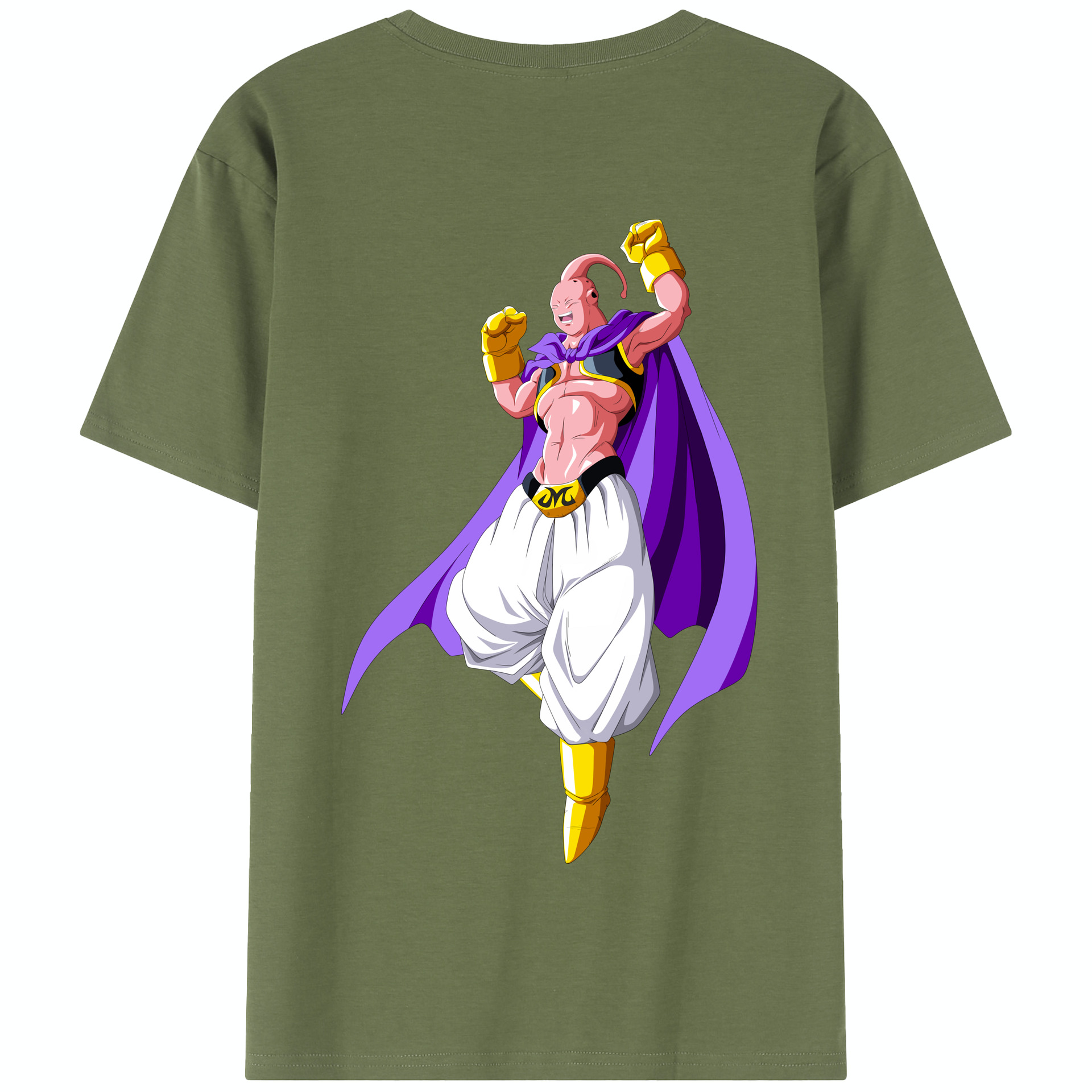 （画像用） ドラゴンボール 魔人ブウ DRAGON BALL Majin Buu 綿100％半袖Tシャツ（背面プリント）
